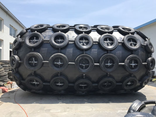 गुणवत्ता  80kpa Net Type Yokohama Rubber Fender Berthing Ship Protection Black कारखाना