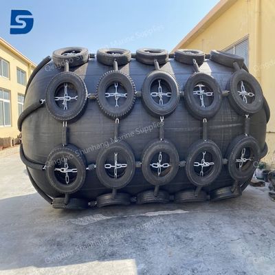 2 Years Warrenty Ship Rubber Fender Featuring Hot Galvanized Chain Shackle and Low Maintenance Ideal for Docking Safety