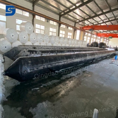काले भारी उठाने वाली एयरबैग पैलेट पैकेज आईएसओ 14409 मानक inflatable एयरबैग के साथ मरम्मत किट